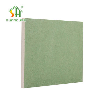Vách thạch cao chống ẩm màu xanh lá cây, tấm thạch cao cạnh thon 9mm không thấm nước
