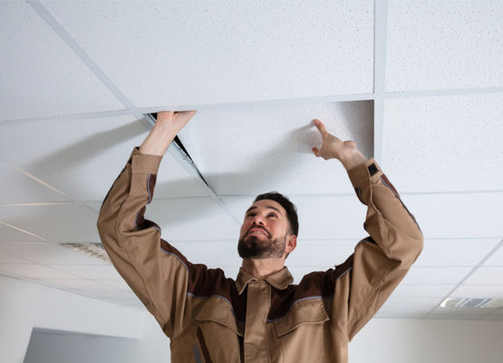 Giá tốt Tấm thạch cao 9mm, vách ngăn drywall thông thường, lõi chống cháy, bề mặt giấy, tấm thạch cao cho sử dụng trong nhà trực tuyến