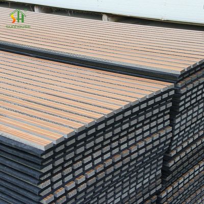Giá tốt 4x8ft E0 Grade Acoustic Slat Wall Panel MDF gỗ trang trí tường trực tuyến
