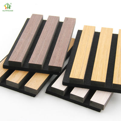 Giá tốt Cao chất lượng âm thanh trang trí gỗ Mdf âm thanh hấp thụ rãnh bảng âm thanh cho tường nội thất trực tuyến