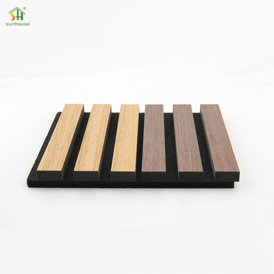 Giá tốt Natural Oak Polyester Acoustic Wall Board Interior Decor Slat Soundproof Wall Panels For Indoor (Bảng tường âm thanh gỗ sồi tự nhiên) trực tuyến